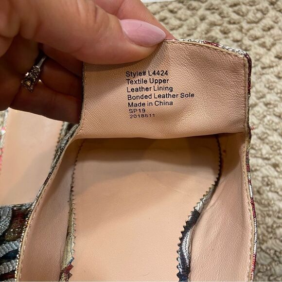 J. Crew Marina Jacquard Fantasia Mule Slides‎ Size 7.5 - Picture 11 of 11